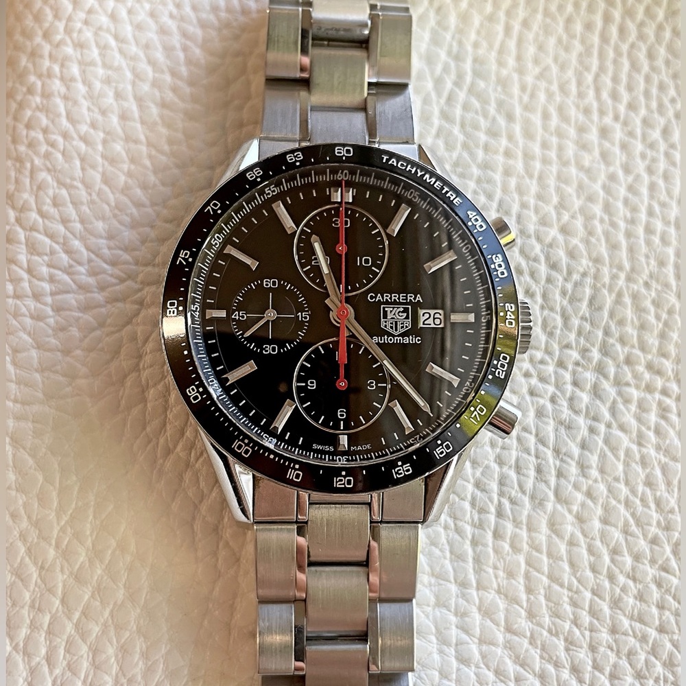 TAG Heuer | Carrera CV2014-3 Automatic Chronograph | SS Black 41mm Men's Watch